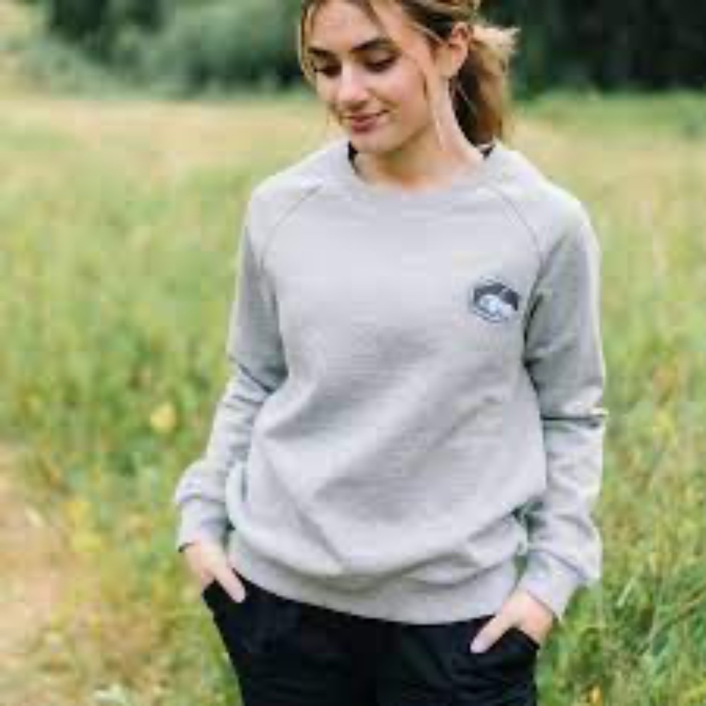 Zyia Active Gray Pullover Sweatshirt Top Women's